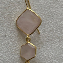 Load image into Gallery viewer, Soft pink three tier earrings BZLSE004
