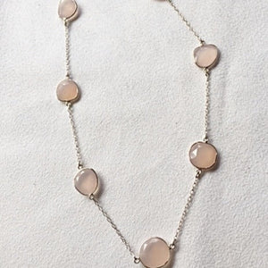 Silver necklace J04